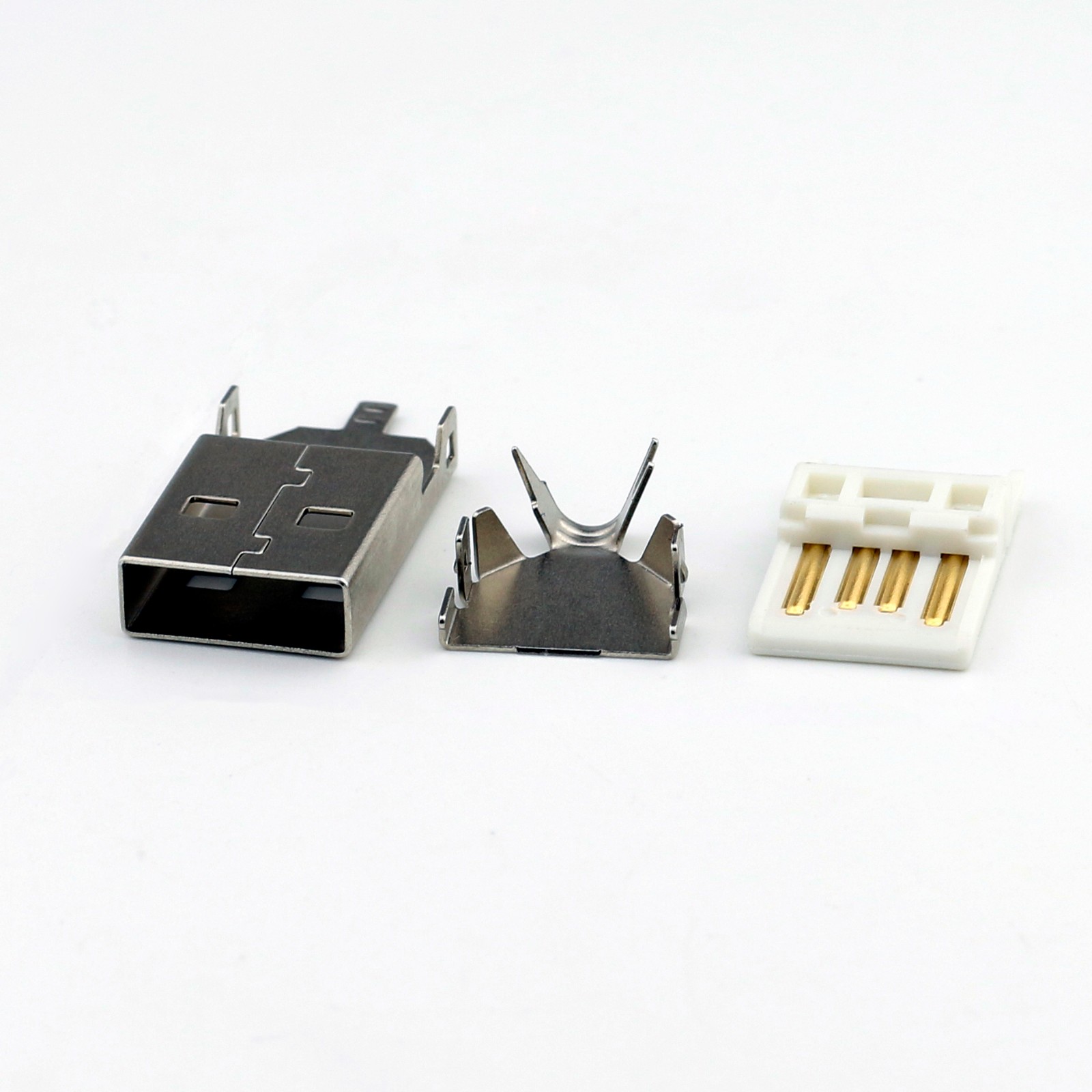 USB 2.0焊線短體三件套（TID認證